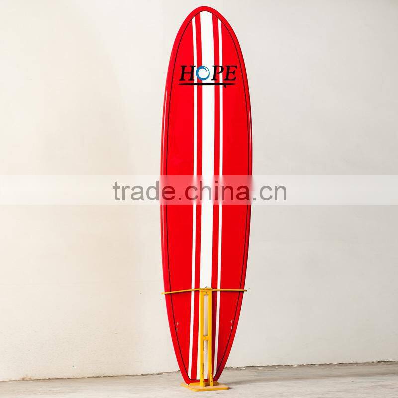 With handle and vent plug deck bamboo sup board