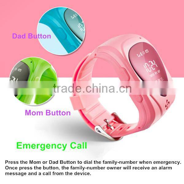 2015 Vogue GPS Smart Watch GPS LBS Tracker For Children