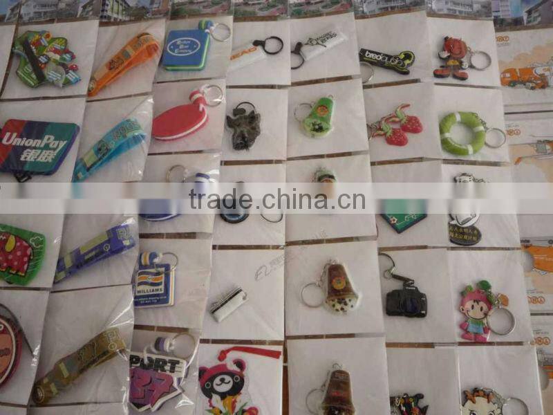 Soft PVC keychain, promotional keychain, 2D/ 3D custom key chain