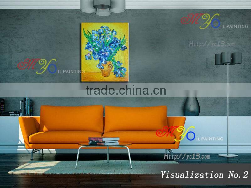 Vangogh Irises flower handmade oil painting on canvas home decoration