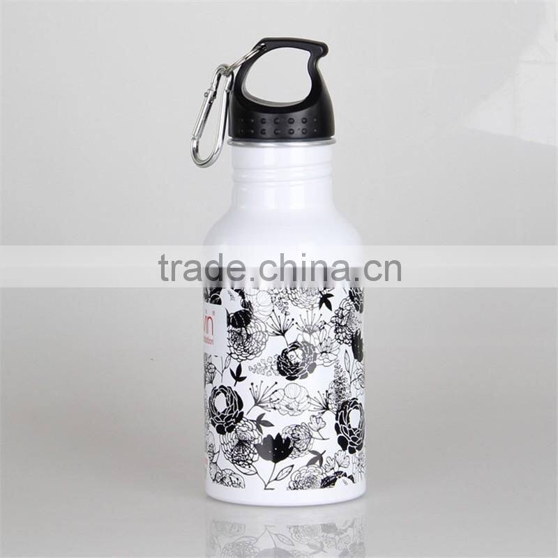 2015 Hot sale printed stainless steel sports water bottle
