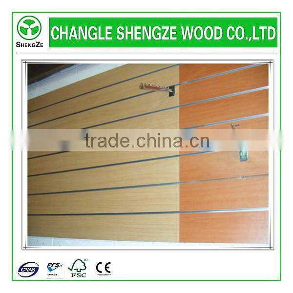 MDF slatwall/ slotboard 18mm