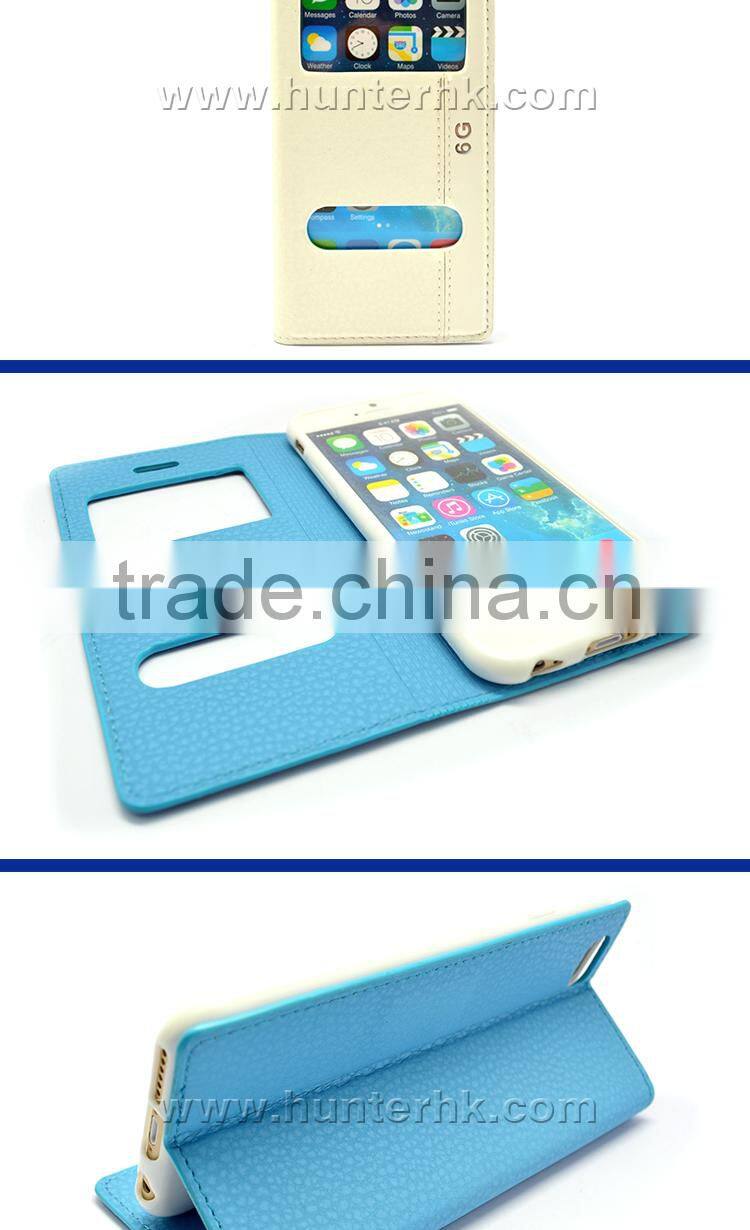 Dual Tone Color For Apple iPhone 6 Window Case