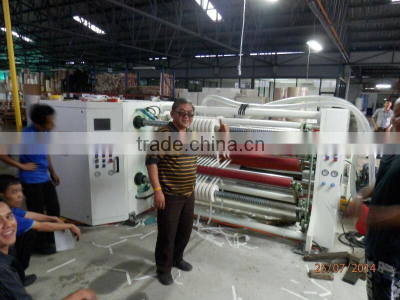 HFT-1600HS High Speed Paper Film Slitter Machine Shaftless Unwind