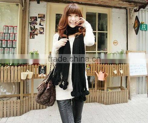 2013 Women Fashion Ball Plain Scarf