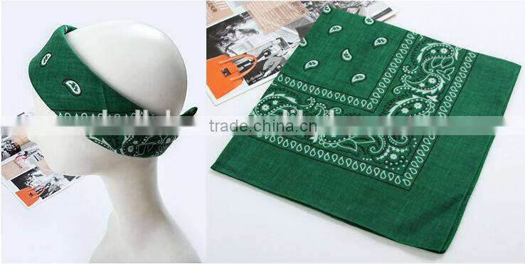 Fashion Stock Paisley Square Polyester Bandana