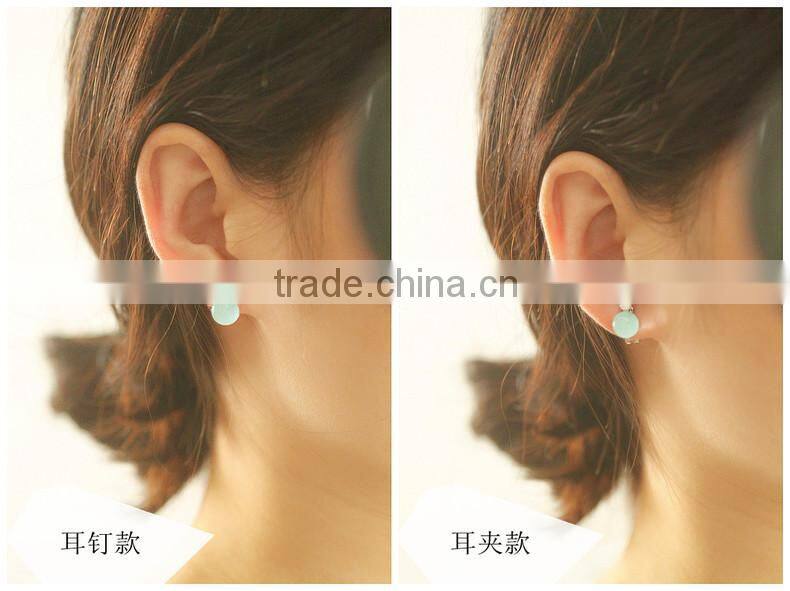 Summer fashion Earring Round Drop Earrings Light blue Fashion Earring