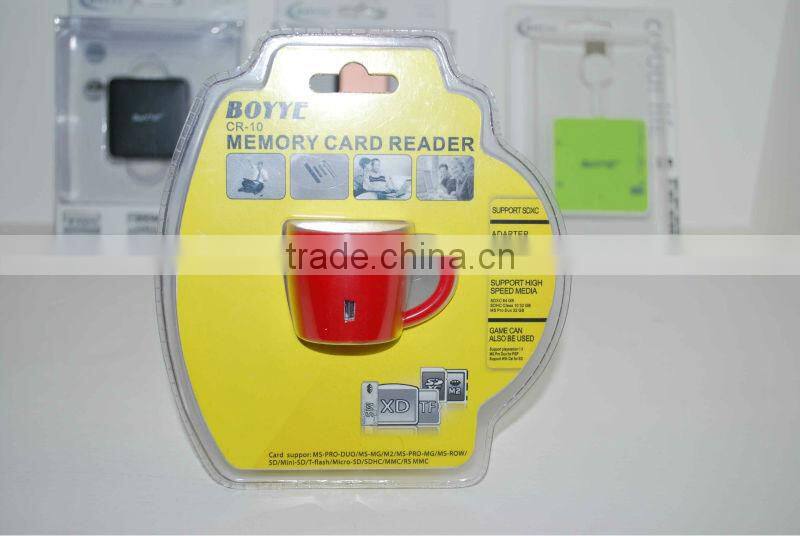 Desk decaration multi card reader cup design