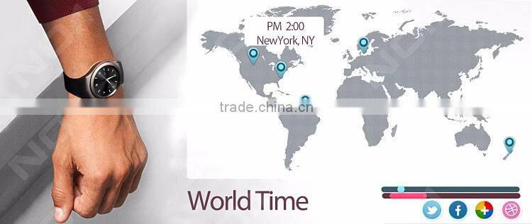 GSM smart phone watch with silicon brand touch display watch 2016