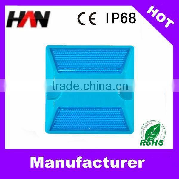 HAN-11 PC Reflective LED tempered glass road stud ( Five Color Can Choose )