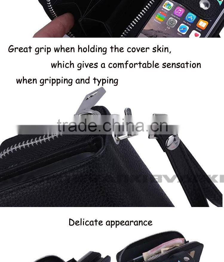 Fancy Mobile Accessories Cell Phone Credit Card Holder For iPhone 6 Case Leather,Genuine Leather For iPhone 6 Case Plug-in Cover