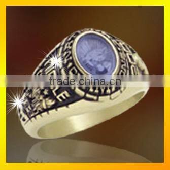 Gymnastic championship rings hot selling with zircon signet rings for men