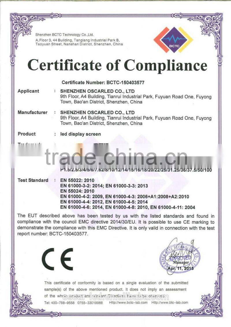 Factory supply Football/soccer stadium project standing led advertising display