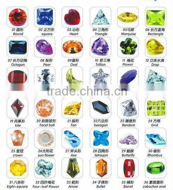 synthetic garnet zircon gems loose marquise glamour cz