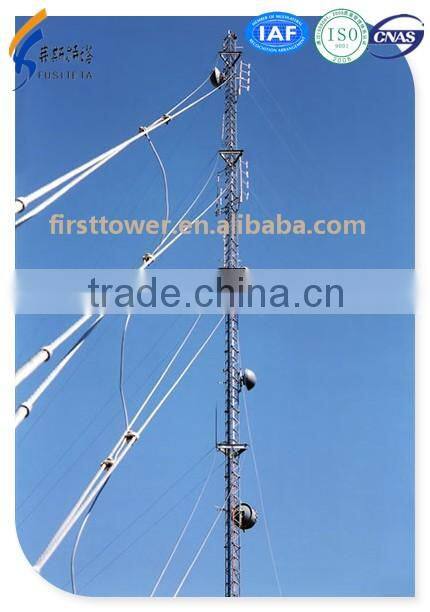 High quality guyed communication telecom tower