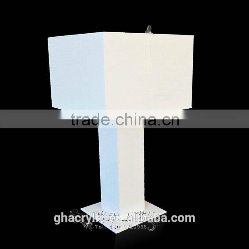 GH-RJ001Shenzhen factory wholesale acrylic donation boxes with locks/white donation boxes