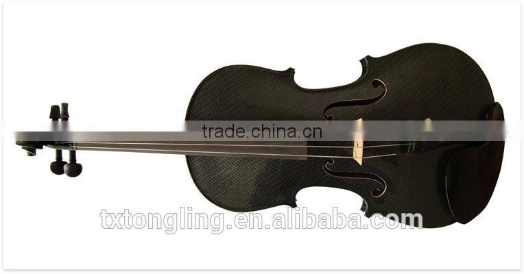 High Quality Black Violin With Art Design TL-1311