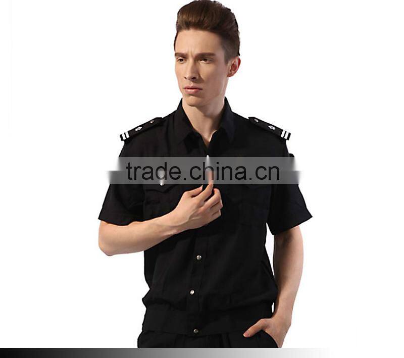 New Design Best Black Color Security Guard Uniform For Sale