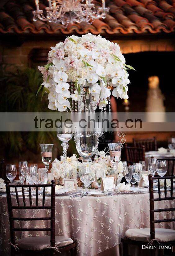 best selling 50cm artificial hanging flower chandelier for wedding and event decoration