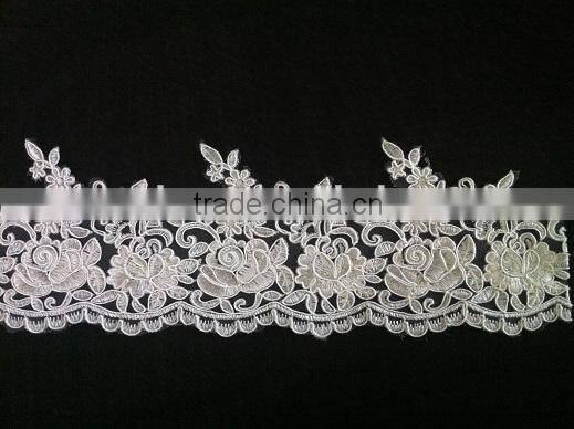 Top quality wedding dress lace design