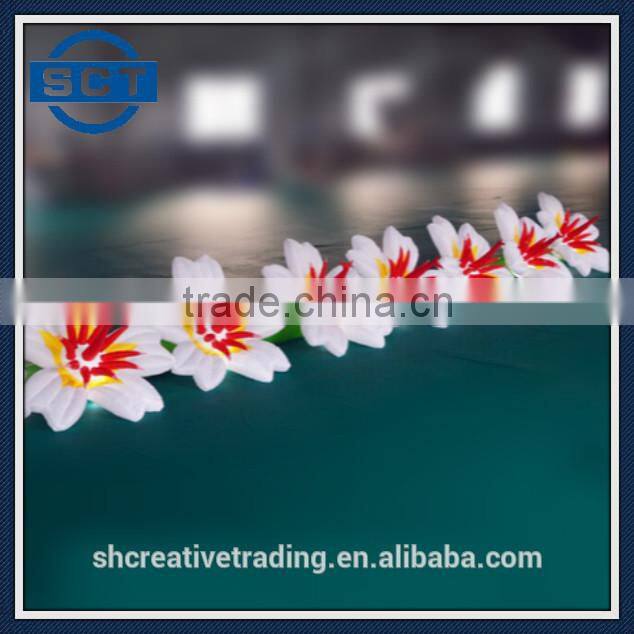 10m Inflatable LED Flower Inflatable Lighting For Party