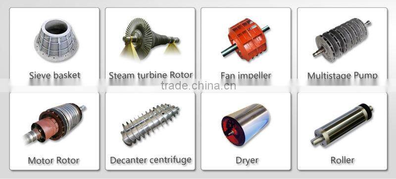 Balancing machine for centrifuge fan