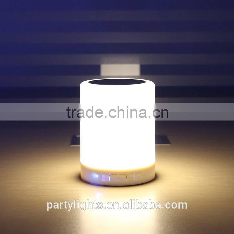2016 Active Portable Touch Sensor Wireless Bluetooth Speaker with Led Color Light