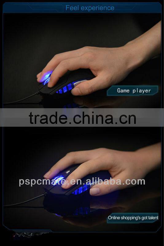 2014 Best 6D 2000 DPI Optical Gaming Mouse with LED Light
