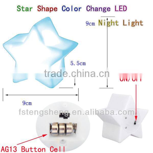 RGB color Changing LED supply Star Baby Kid Mood Lamp Night Light