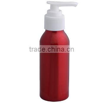 Empty refillable cosmetic aluminum airless lotion bottle 350ml