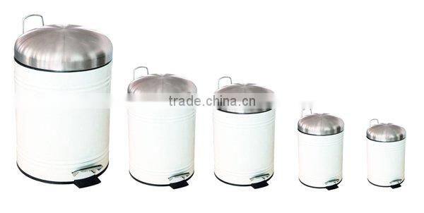 mini zinc iron pedal waste bin