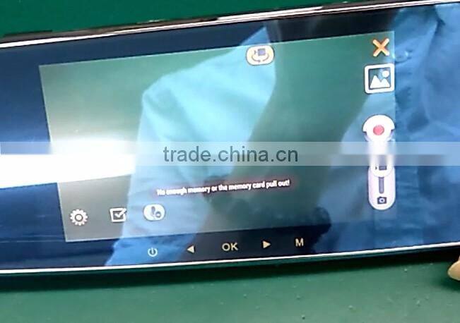 Android Navigation Dual Camera Car DVR Rear view mirror