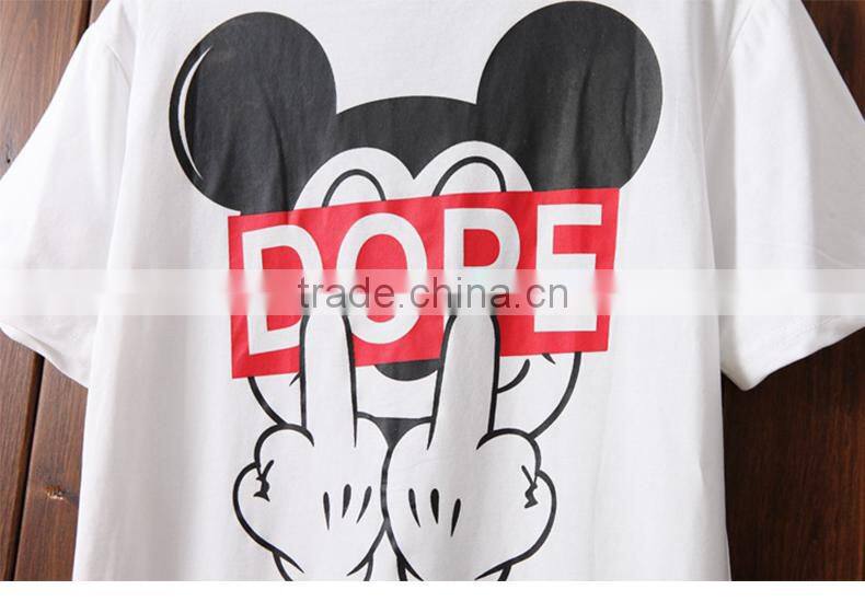 China wholesale breathable organic cotton fancy printed teen girl t shirt