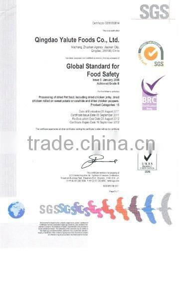 natural pet dog treat food dry chicken fillet with cheese pet food