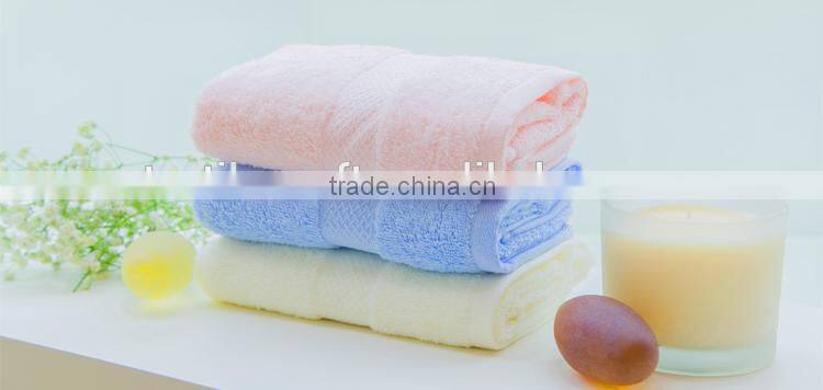 Pure cotton plain dyed candy color jacquard face towel