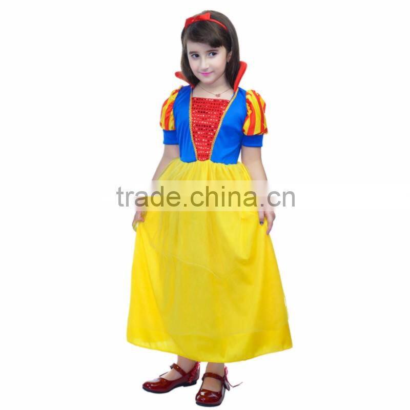Halloween Carnival Deluxe Snow White kids Costume Snow White costume girl Dress