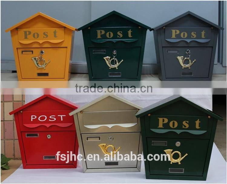 Foshan JHC-2014C Wall Mounted Mailbox/Unique Design Decorative Letterbox/LockablePostbox