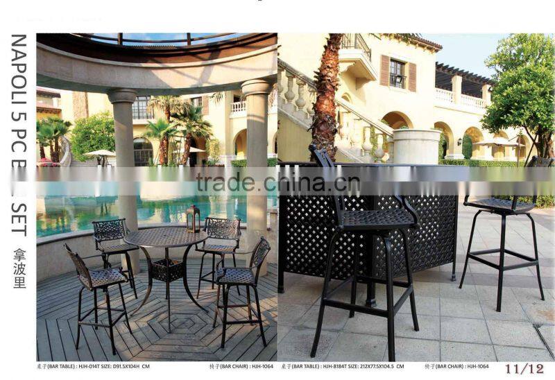Cast alumnium furniture/cast aluminum outdoor furniture
