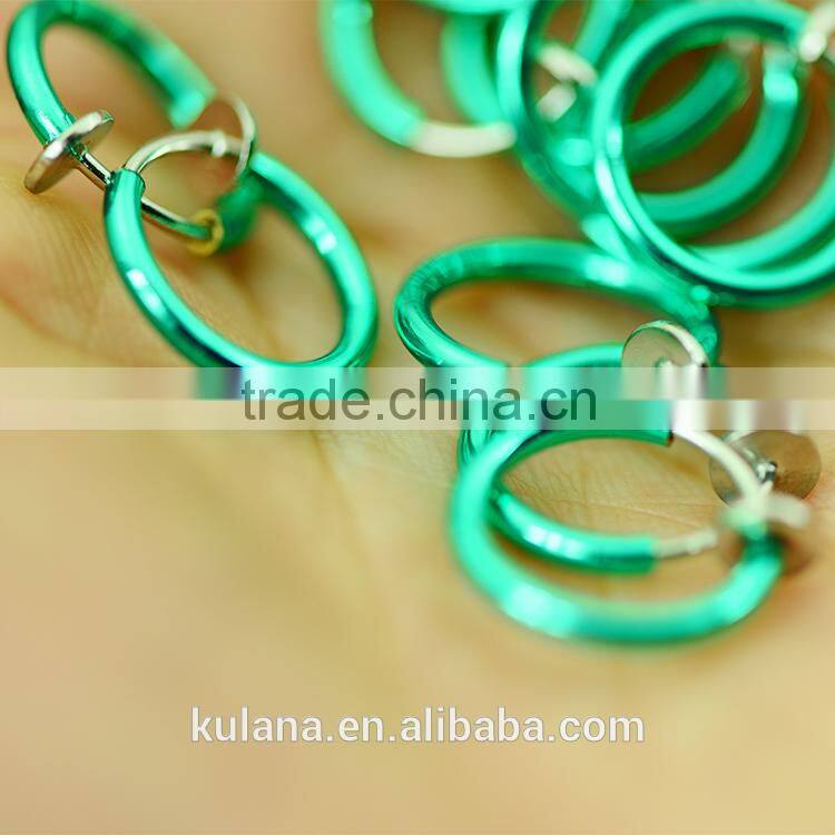 Dongguan Direct Supply Nickel Free Rainbow Fake Plastic Nose Rings