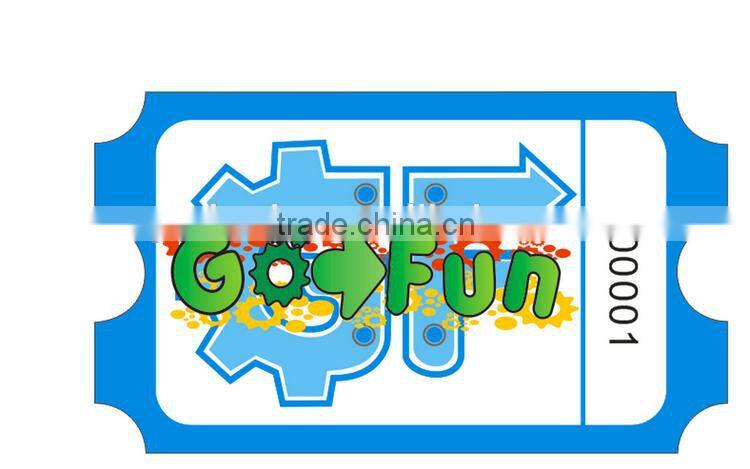 Import china products double side color printing redemption ticket