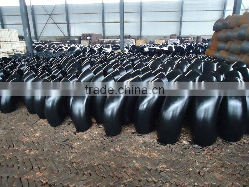 carbon steel butt weld seamless 45&90D black pipe elbow ASME B16.9 A234WPB
