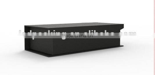 Custom logo designed upscale gift box,black paperboard packing box for gift