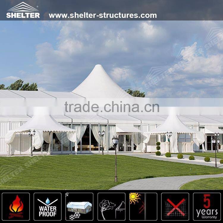1000 Seater high peak MPT tents homes with pvc waterproof fabric for sale in south africa