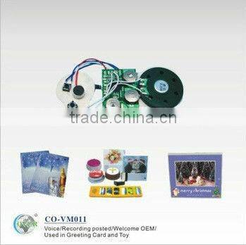 Chipest sound module chip for toy/greeting card,promotional gift