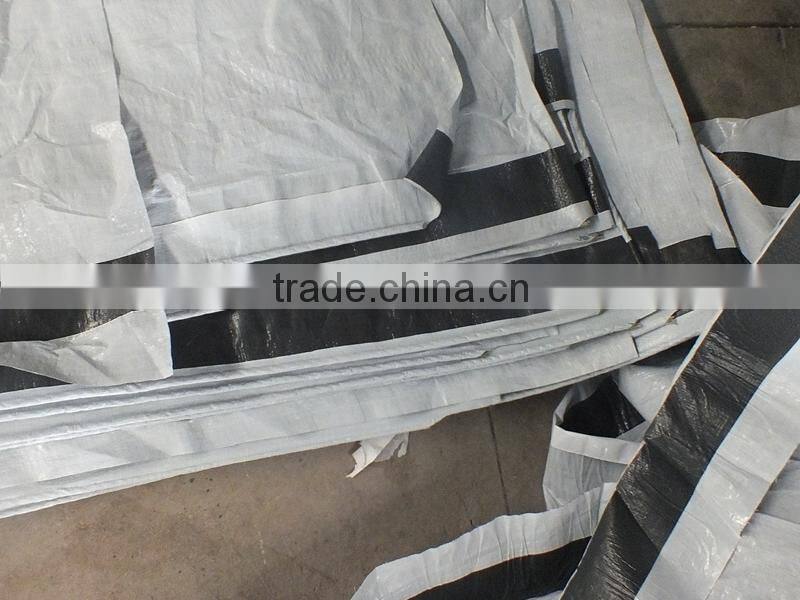 2015 Promotional Camping Tarp Tent Material for Sale Black Striped Tarpaulin Fabric