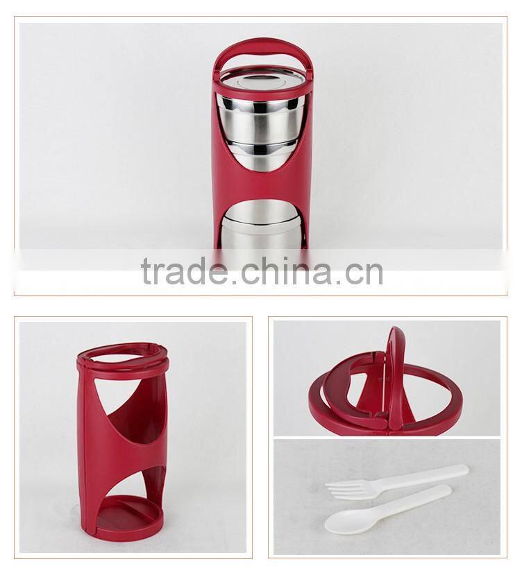 handle large capacity food warmer stainless steel food lunch carrier/food container