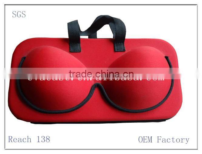 Promotional Pink ladies eva bra case for travel