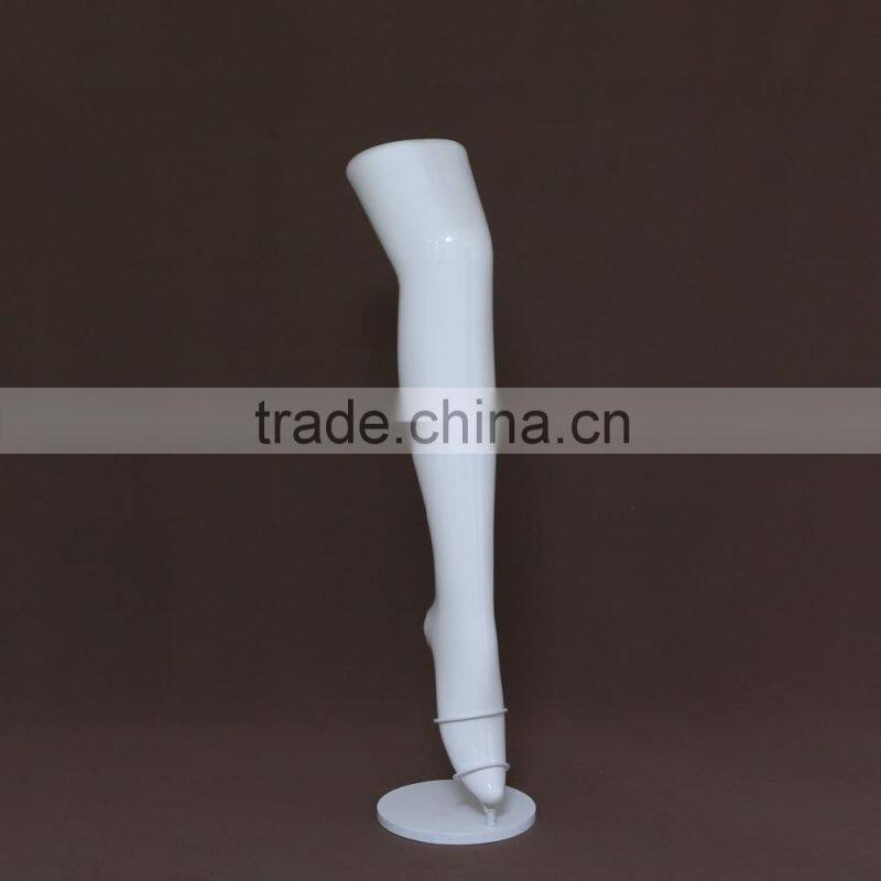 Plastic tiptoed female feet/legs mannequin torso leg for socks display