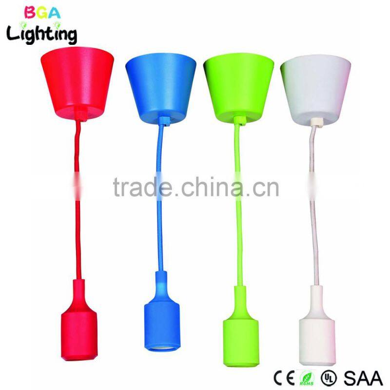 SAA E27 Silicone Mini Hanging Lamp Rubber with Plastic Canopy