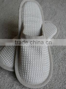 Waffle off-white linen fabric